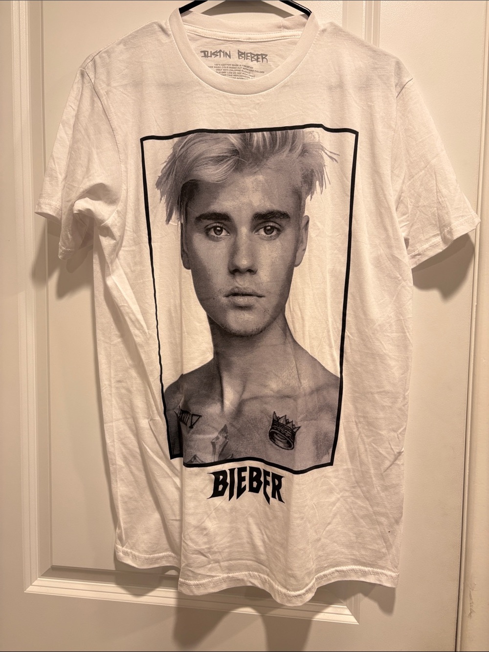 Justin Bieber Graphic Portrait Tee -